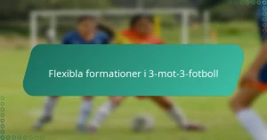 Flexibla formationer i 3-mot-3-fotboll