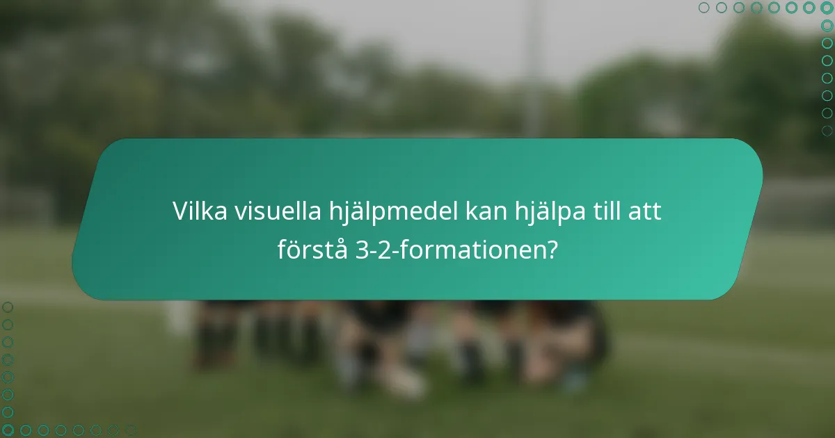 Vilka visuella hjälpmedel kan hjälpa till att förstå 3-2-formationen?